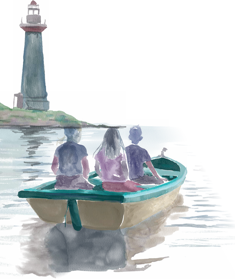 aquarela-barco-com-criacas-e-farol